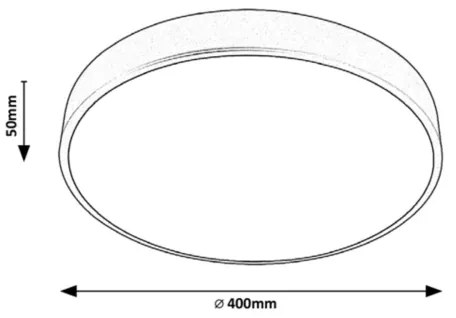 Rabalux 3315 - LED mennyezeti lámpa TESIA LED/36W/230V 40 cm ezüst