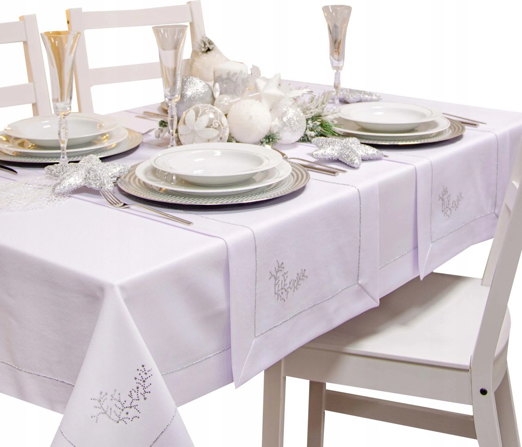 abrosz foltálló Fenyő 110x160 fehér ezüst