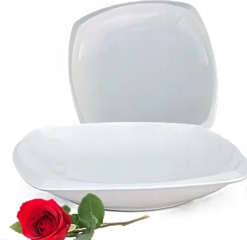 Porcelán Tányér Mély 22-26CM Szögletes Eredeti Calido Viento 1DB