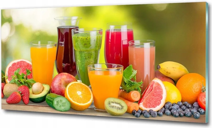 Fotó kép edzett üveg Citrom fa 125x50