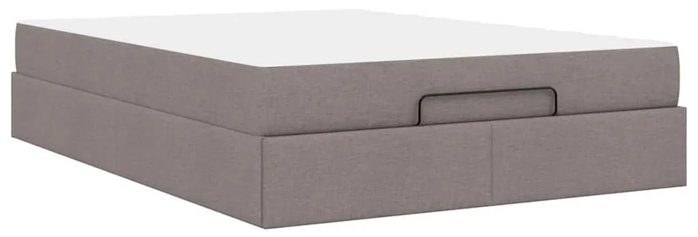 Ágykeret matracmal Tópszínű 140 x 190 cm szövet