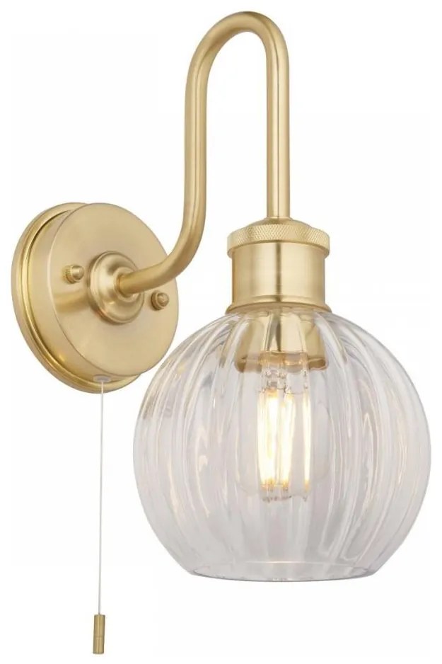 Endon 95507 - Fürdőszobai fali lámpa KENDALL 1xE27/10W/230V IP44 réz