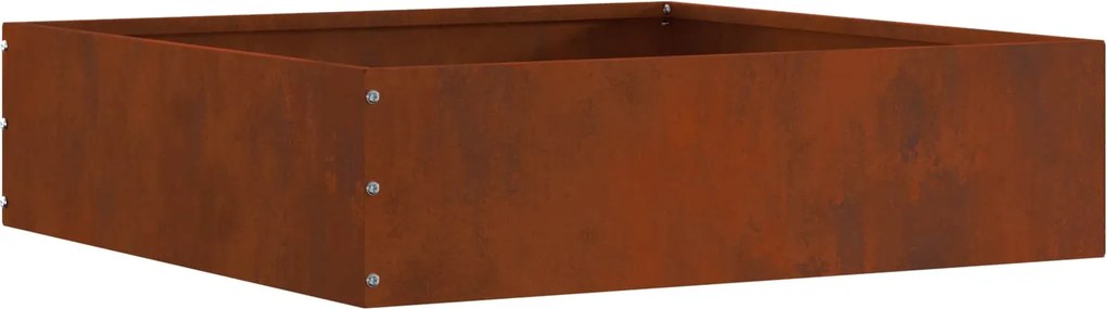 vidaXL Fűszegélyezés Rozsdás 50 x 50 x 13 cm Időjárásálló acél