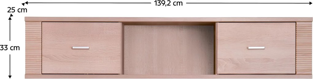 Fali szekrény typ 15, sonoma tölgy, GRAND
