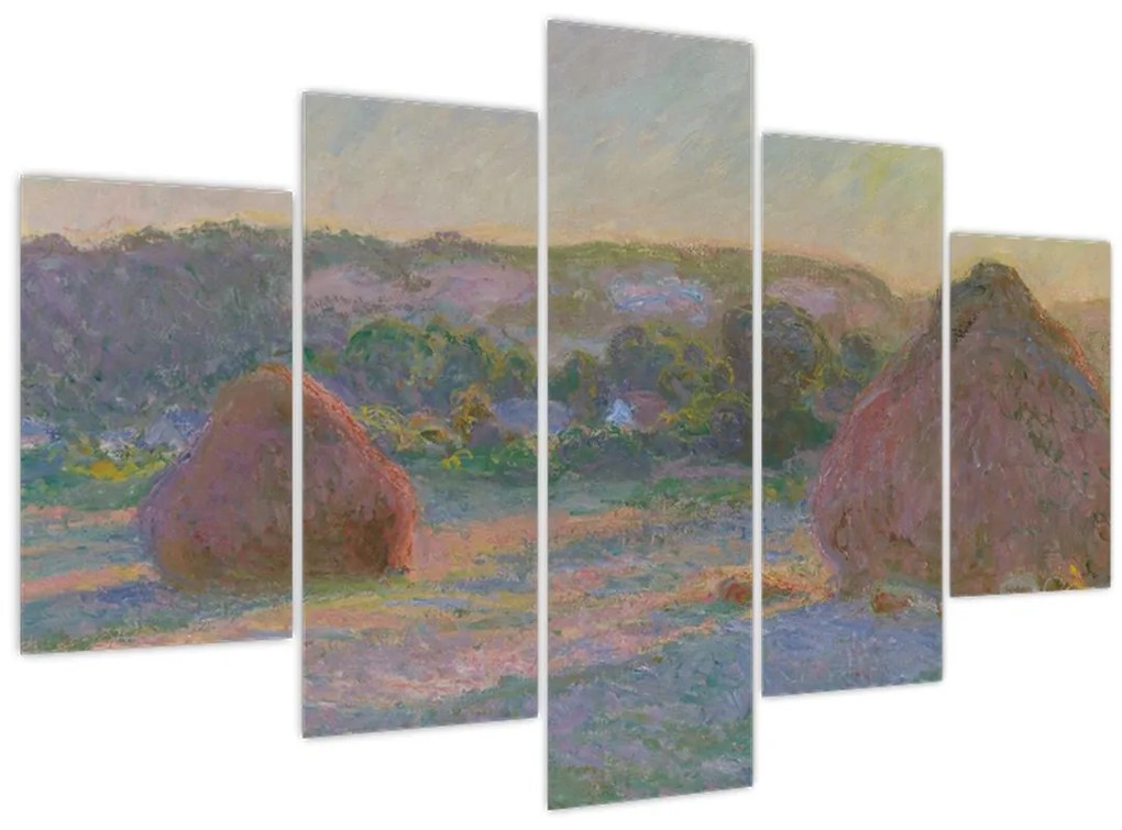 Kép - Claude Monet, Stacks of Wheat (End of Summer) , reprodukciók (150x105 cm)