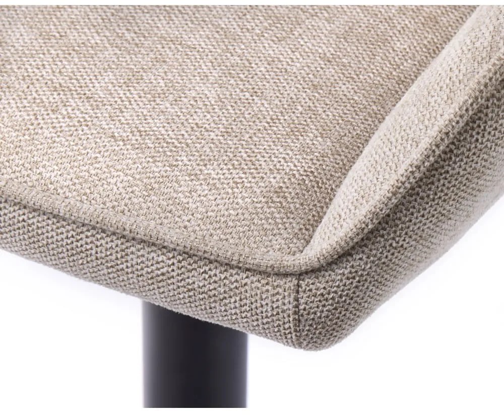 Bézs kárpitozott karfás étkezőfotel Nolan – Unique Furniture