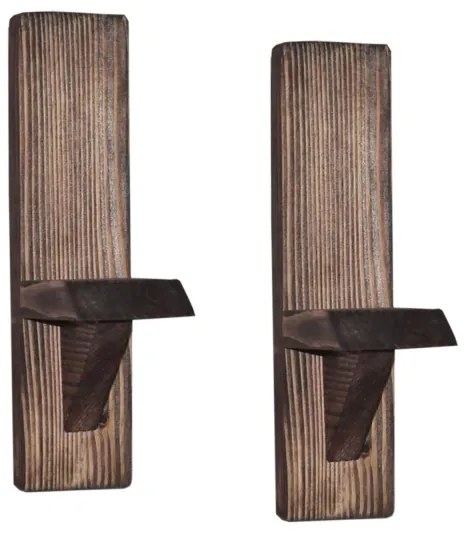 KÉSZLET 2x Fali polc RAF fenyő