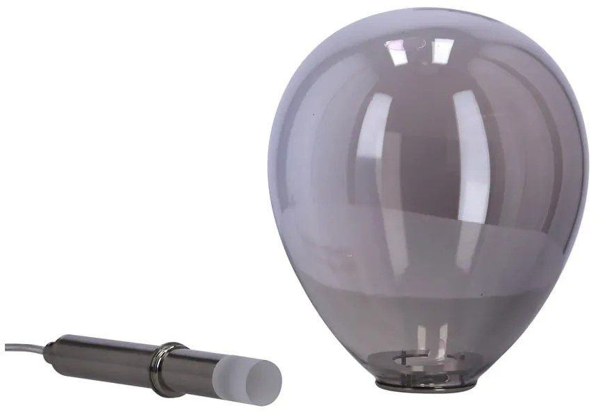 Szürke LED függőlámpa üveg búrával Lukka – Candellux Lighting