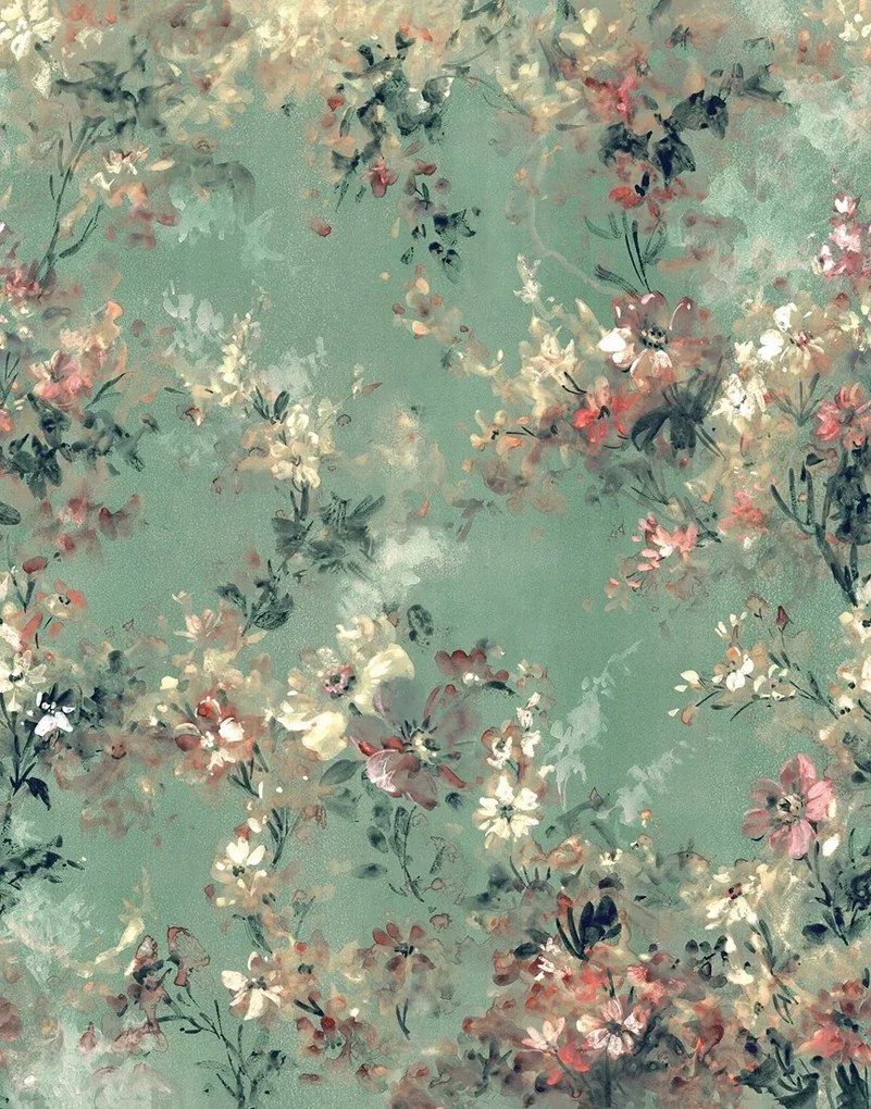 Vinyl Fotótapéta Festett Virágok 212X270CM