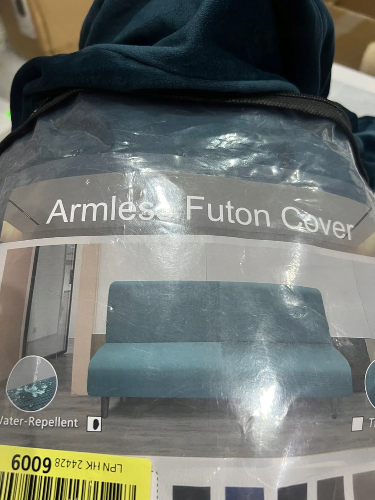 Páva oldal nélküli kanapé huzat sötétkék