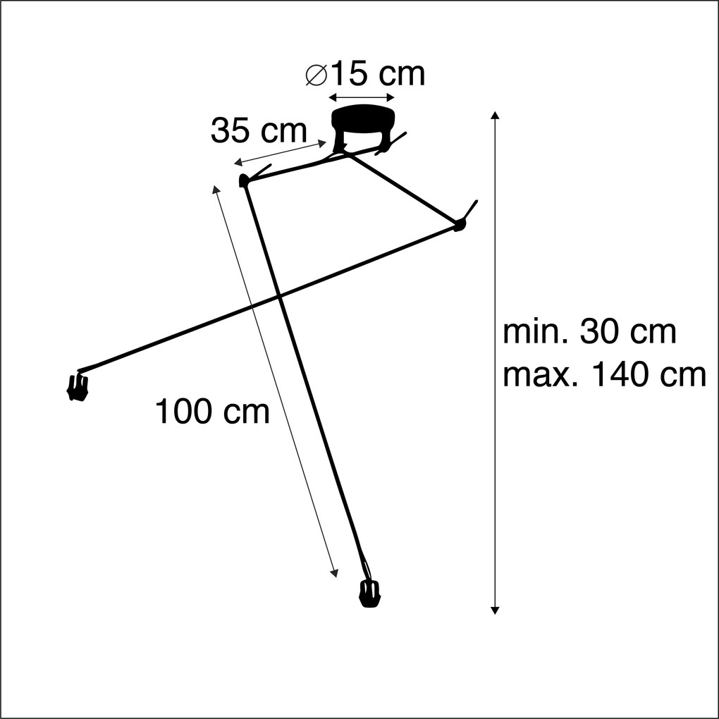 Modern lógólámpa acélból, búra nélkül, 2-lámpás - Blitz