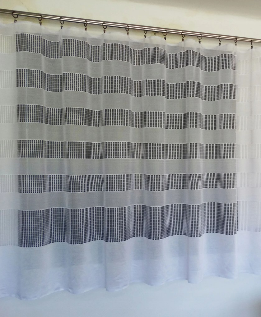 Mg Függöny jacquard 619/112 Fehér 300X160 M szalaggal