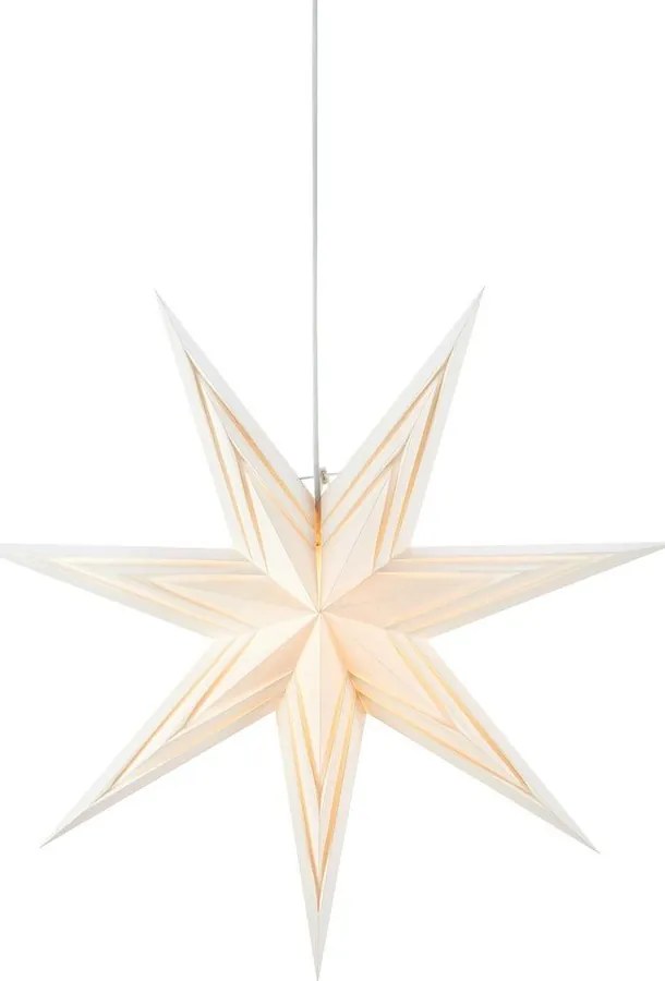 Fehér függő fénydekoráció karácsonyi mintával ø 70 cm Sombra – Markslöjd