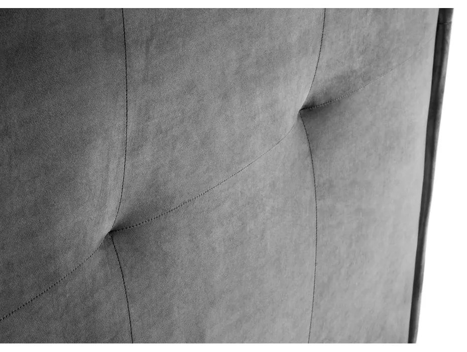 Szürke ágytámla 200x120 cm Monica – Milo Casa