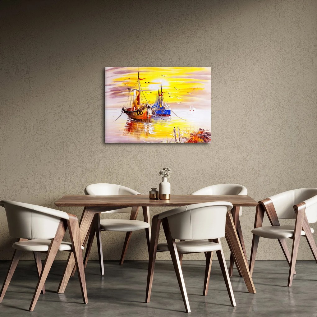 Kép - A csónak festménye (70x50 cm)