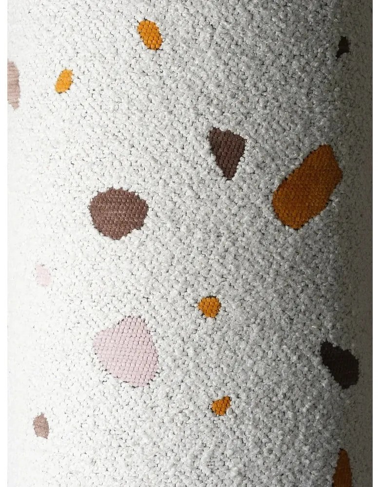 Fehér buklé-zsenília gyerek babzsákfotel Terrazzo Square – Wigiwama