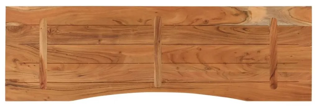 tömör akácfa téglalap alakú asztallap 140 x 50 x 2,5 cm