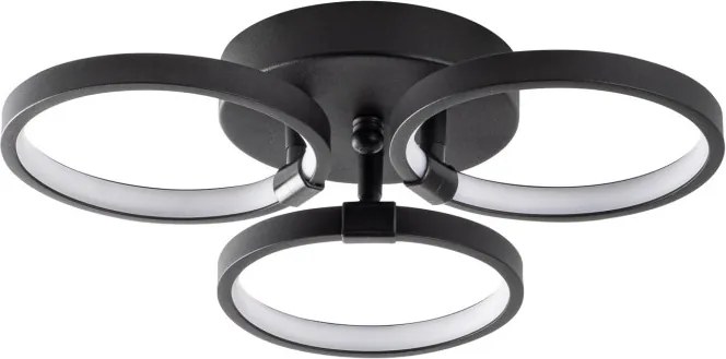 Halka-13310 fekete fém LED függőlámpa, 37 x 32 cm