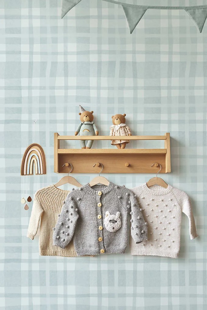 Holden Decor Adventure Awaits Ivy Plaid kék kockás papír tapéta – 14001