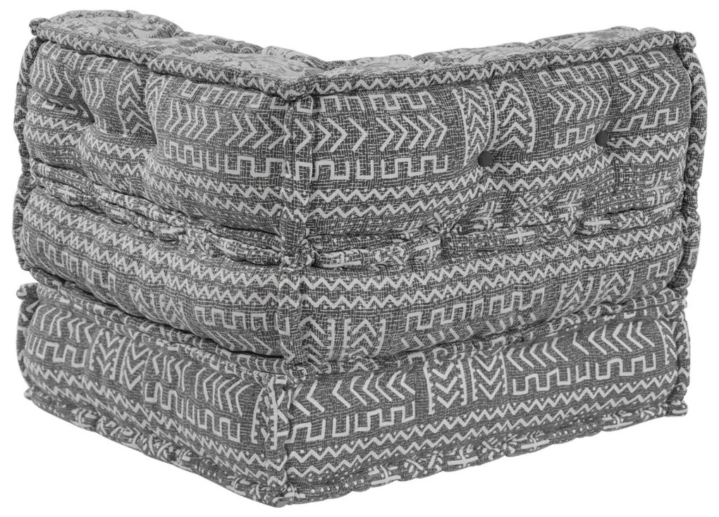 Moduláris Puff, Világosszürke, 70x70x54, Szövet