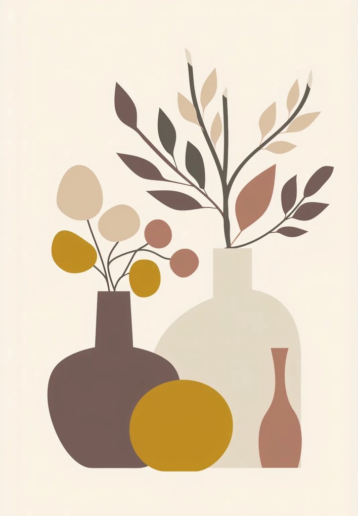 Poszter 68x98cm Naturmort tónusos