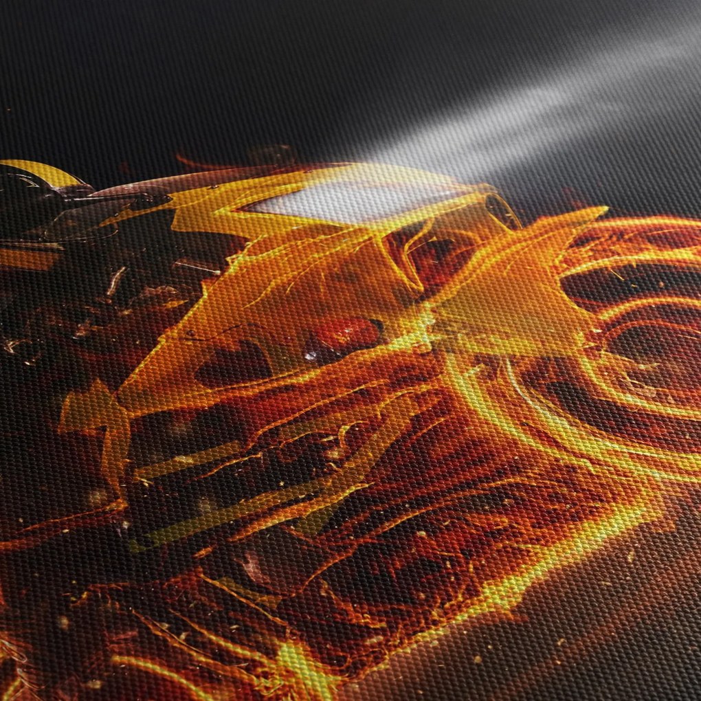 Kép - Motoros lángokkal (150x105 cm)