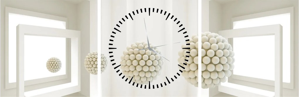 Kép - Kilátás belülre - absztrakt (órával) (90x30 cm)