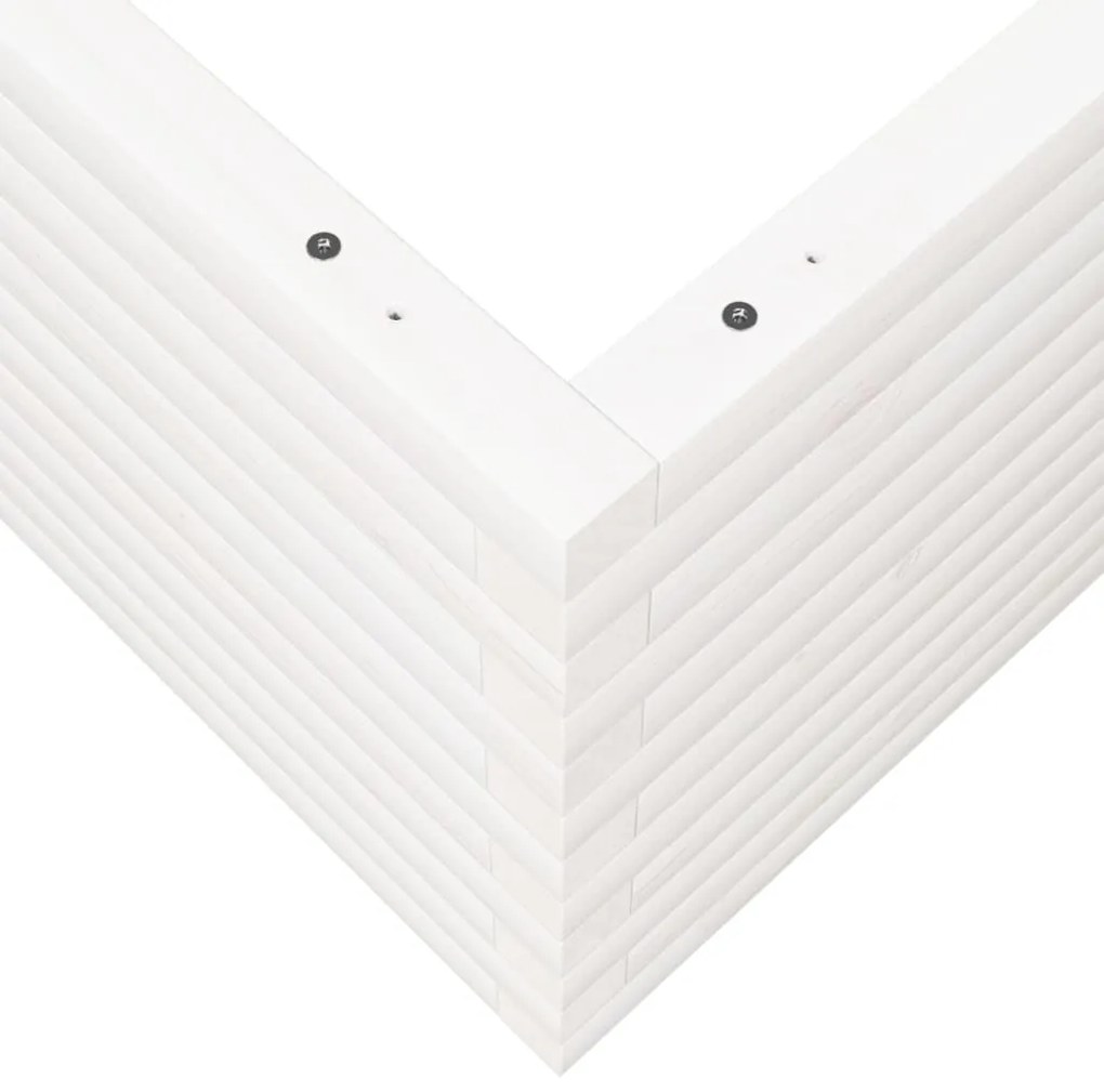 tömör fenyő kerti virágláda 100 x 100 x 46 cm