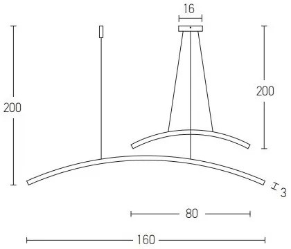 Zambelis 20130 - LED Dimmelhető csillár zsinóron LED/48W/230V fekete