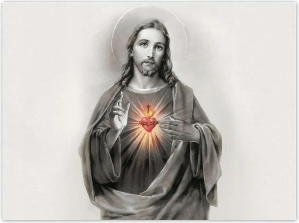 Poszterek 135x100 Jézus Krisztus Király Szív