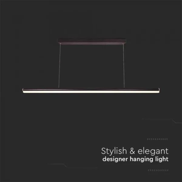 LED Csillár zsinóron LED/23W/230V 4000K 120 cm fekete