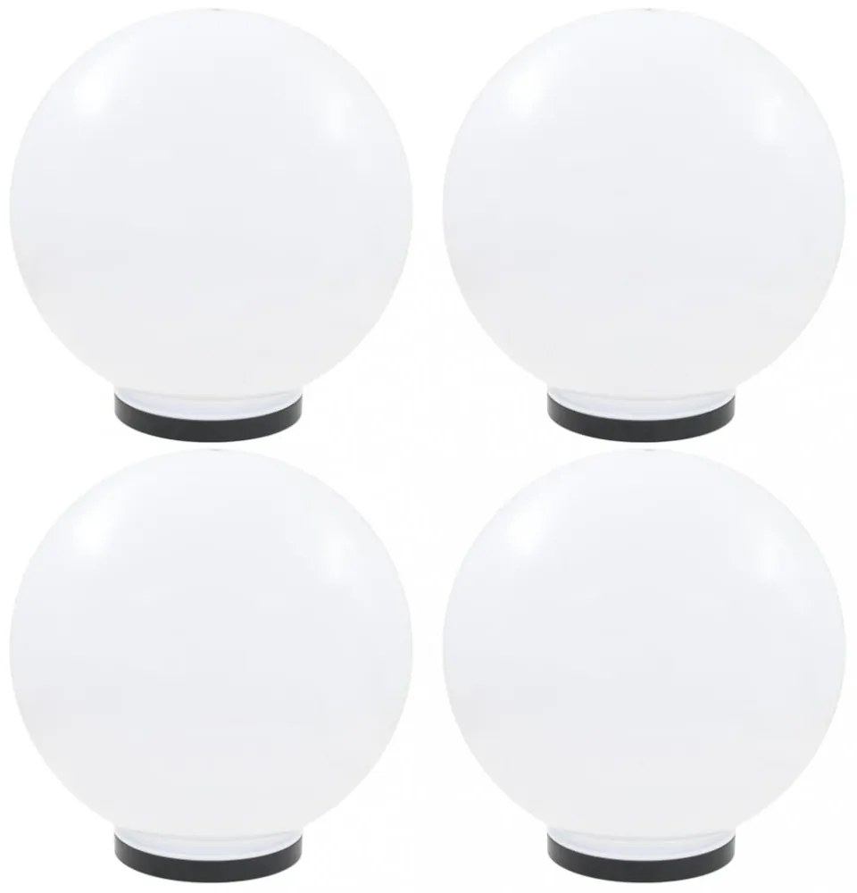 4 db LED gömblámpa 40 cm PMMA