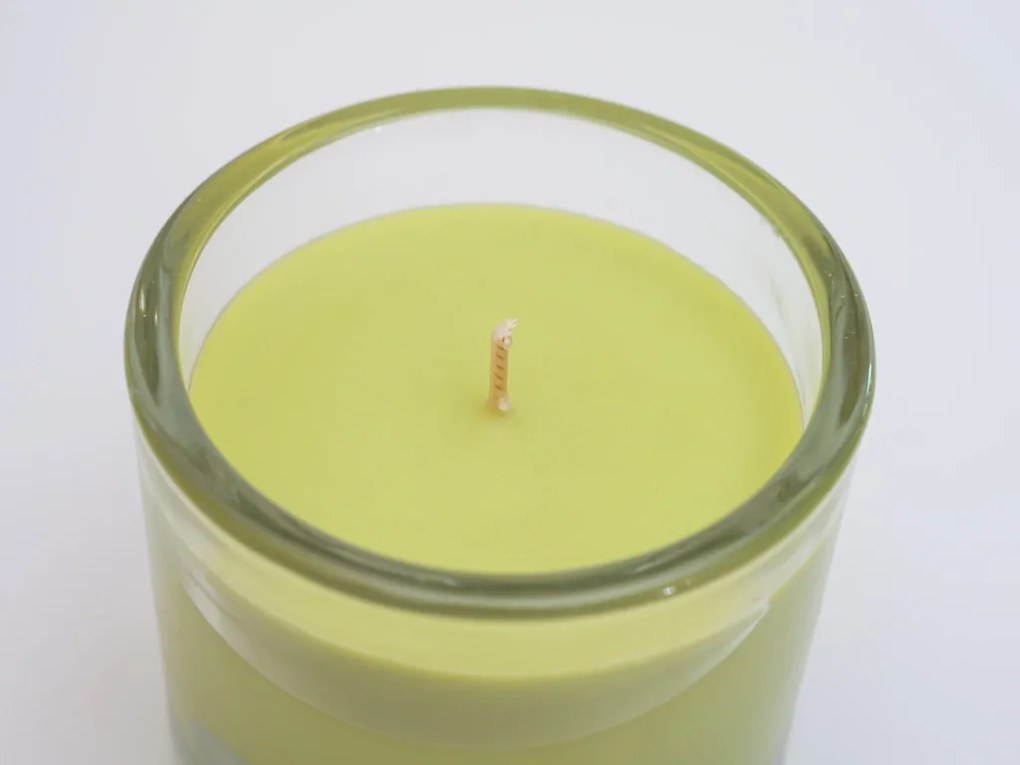 Üveggyertya MINNESOTA VILÁGOS ZÖLD 9 cm világos zöld