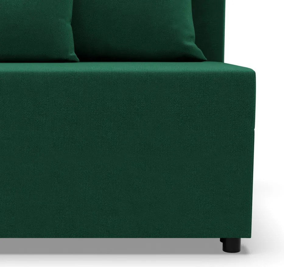 Nobu kanapé, bársony, zöld