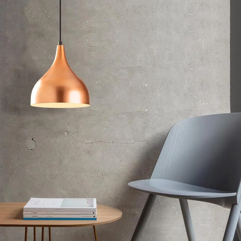 Fekete-rézszínű függőlámpa ø 26 cm Sağlam – Opviq lights