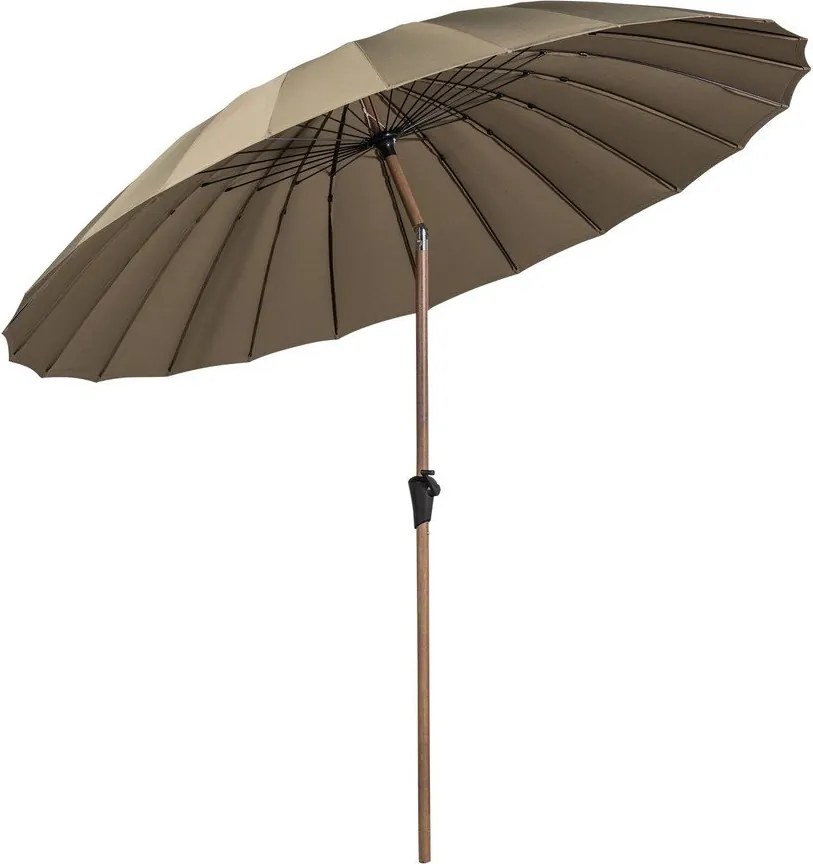 Zöld-bézs napernyő ø 280 cm Monica – WOOOD