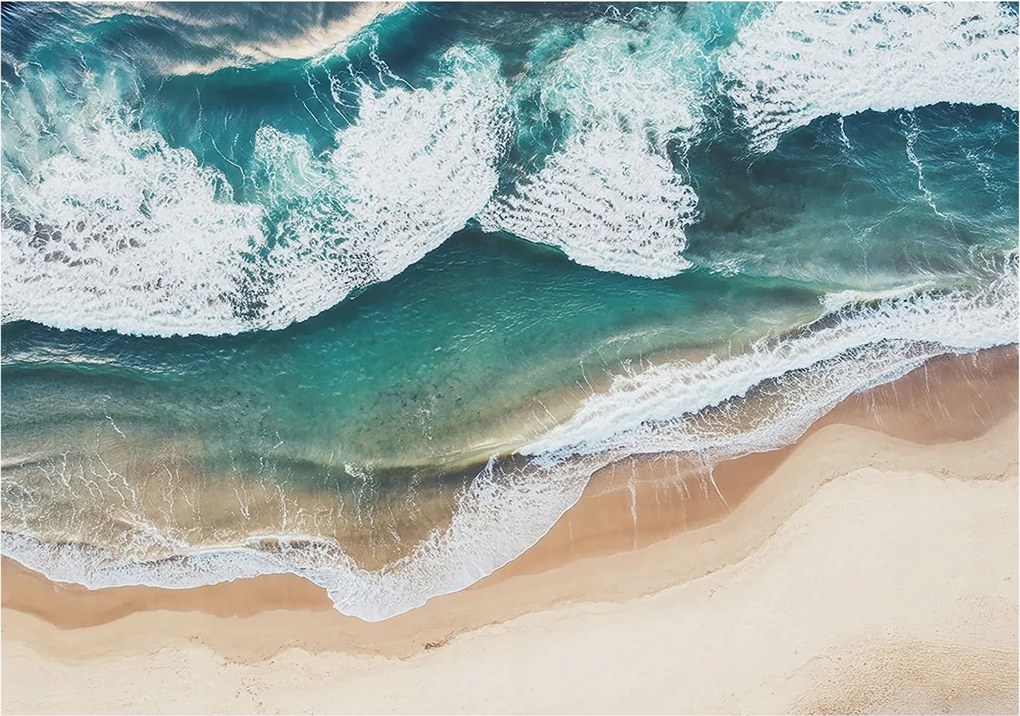 Fotótapéta Flizelina Nappali és Hálószoba Irodába Tengeri hullámok 312x219 Ragasztó