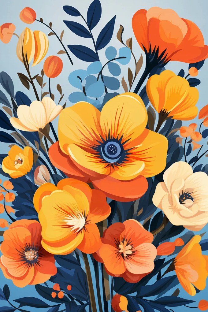 Poszter 40x60cm Virágos fenség