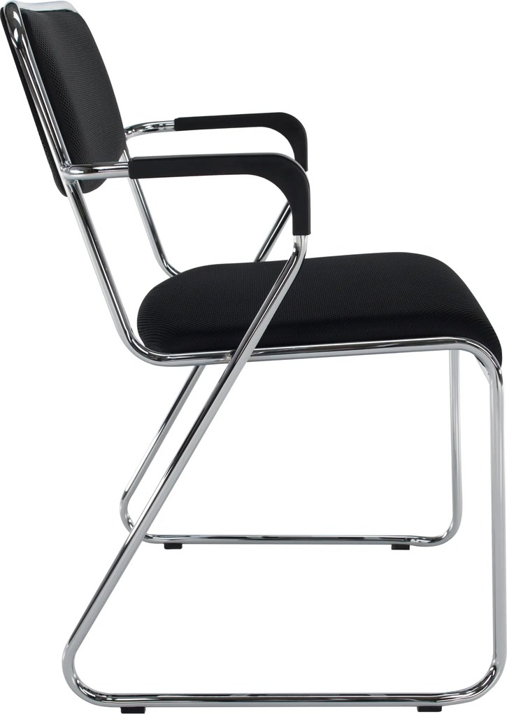 Tárgyolószék, fekete háló, DERYA NEW