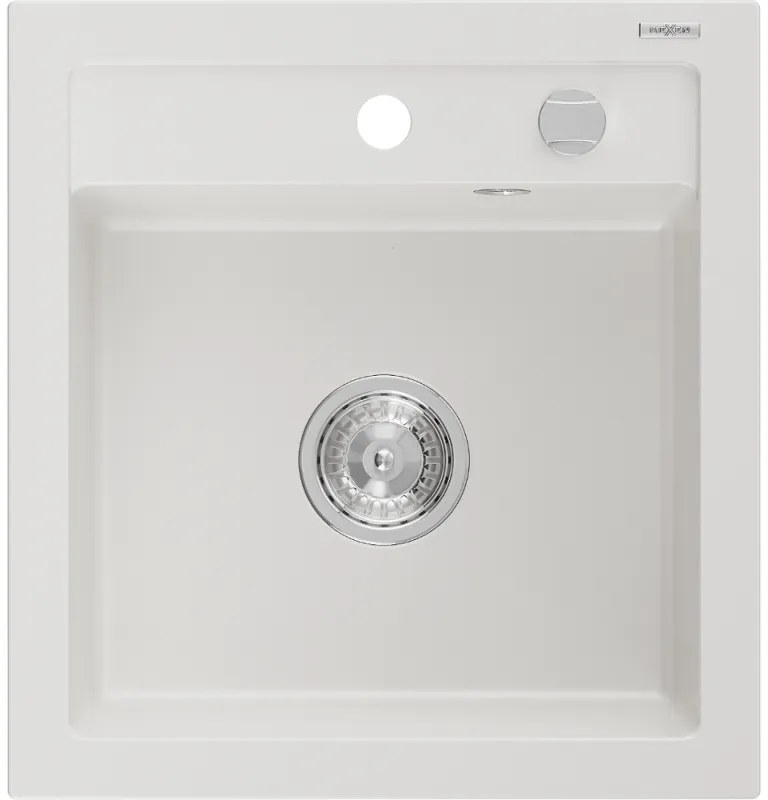Mexen Vito 1-medencés gránit mosogató 520 x 490 mm, Fehér - 6503521000-20