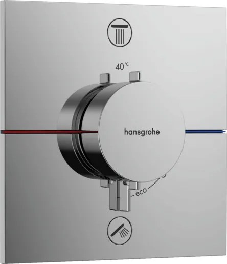 zuhany és fürdő csaptelep Hansgrohe ShowerSelect Comfort E vakolat alatti rész nélkül króm 15572000