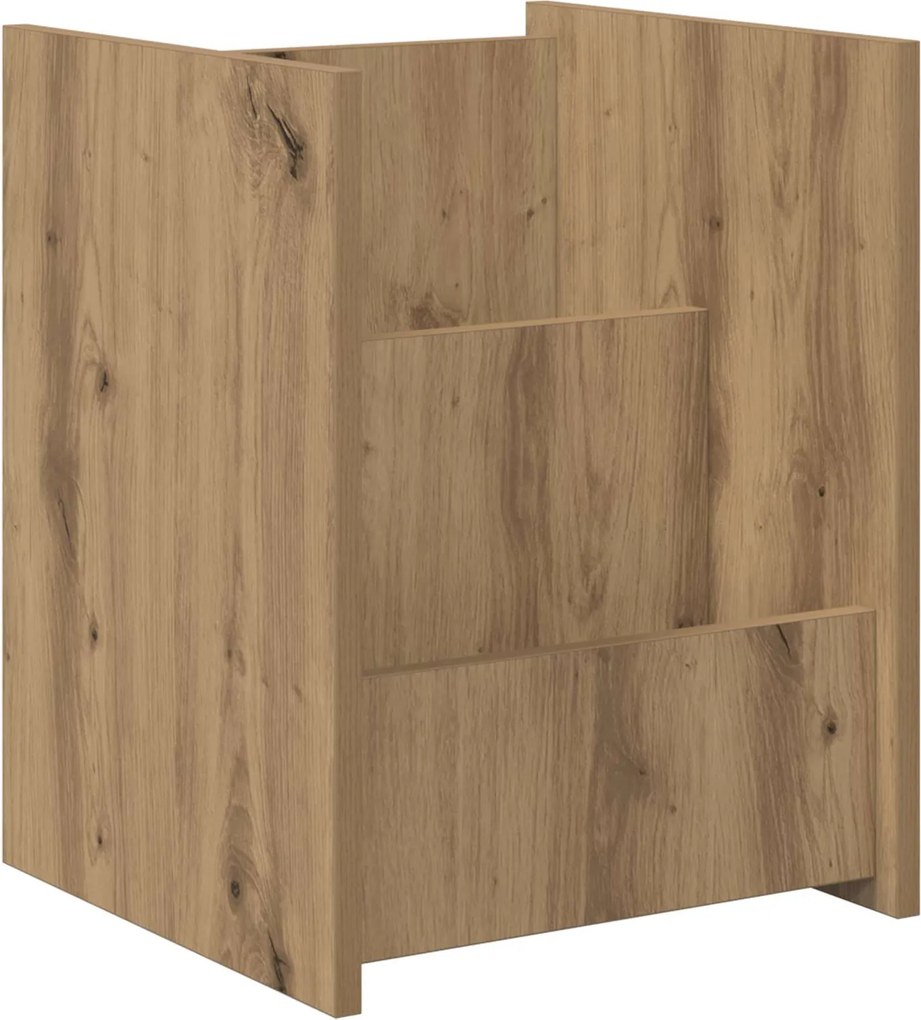 vidaXL Magazin állvány polcokkal Artisan tölgy 35 x 35 x 45 cm Faanyag
