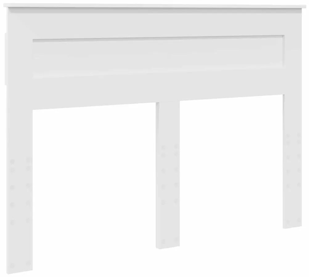 vidaXL Ágykeret matracmal fejtámlával Fehér 150 x 200 cm Tömör fenyőfa