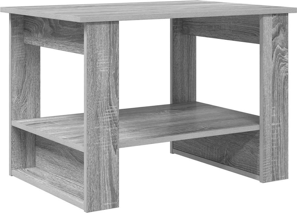 vidaXL Dohányzóasztal Szürke Sonoma 72 x 50 x 50 cm Faanyag