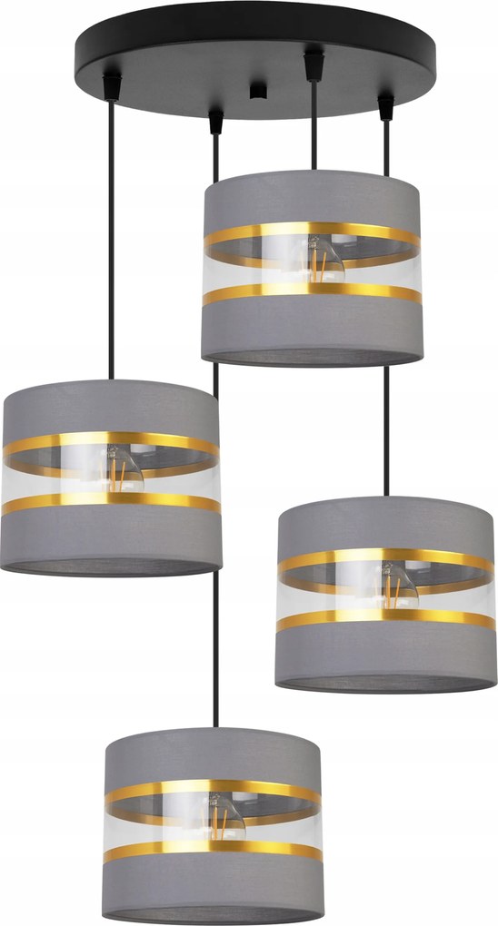 Mennyezeti Függőlámpa Csillár Glamour Lámpabúra Nappali Étkező Arany