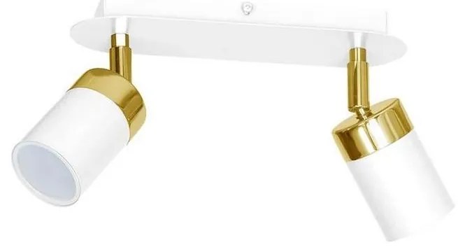 JOKER 2xGU10/25W/230V spotlámpa fehér/arany