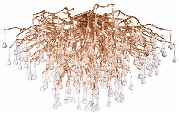 Paul Neuhaus 8092-11 - Felületre szerelhető csillár ICICLE 14xG9/40W/230V átm. 100 cm réz