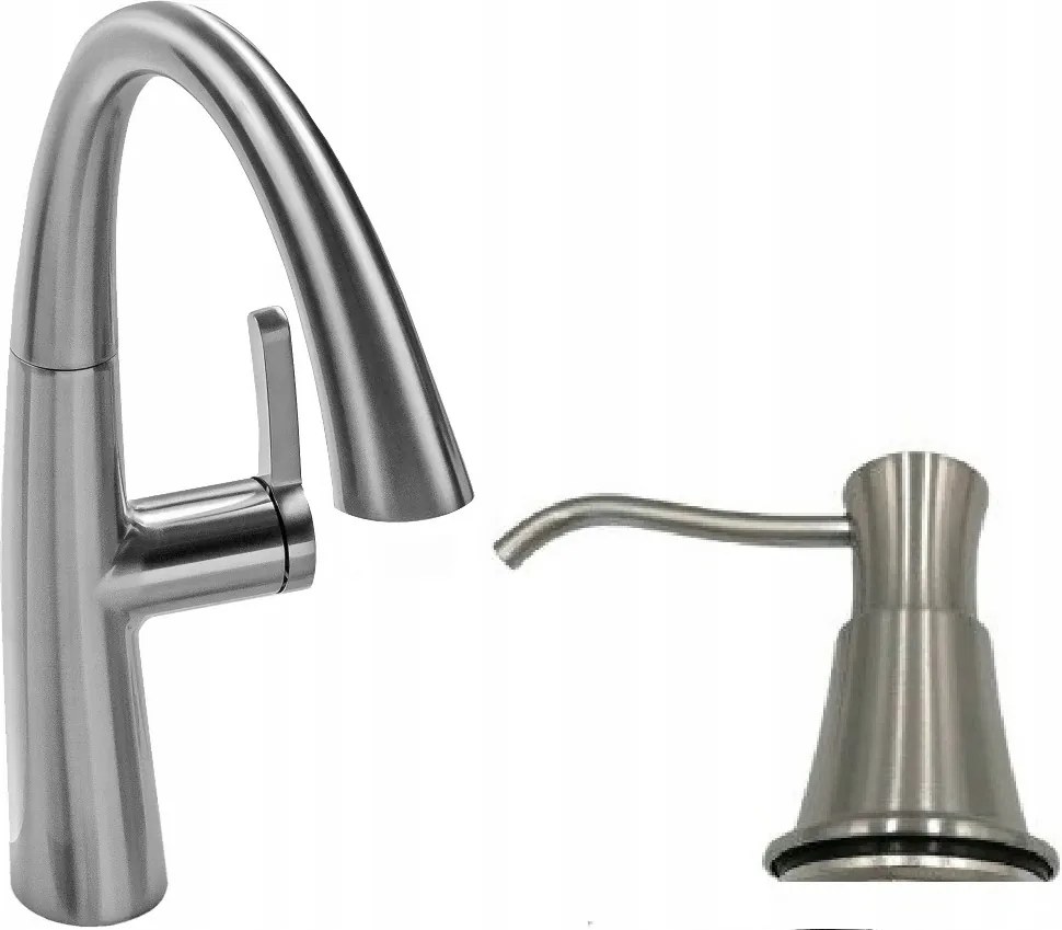 Konyhai csaptelep Retro Inox Ww adagoló szett