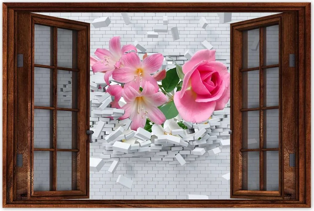 Poszterek 90x60 Virágos expanzió Fal