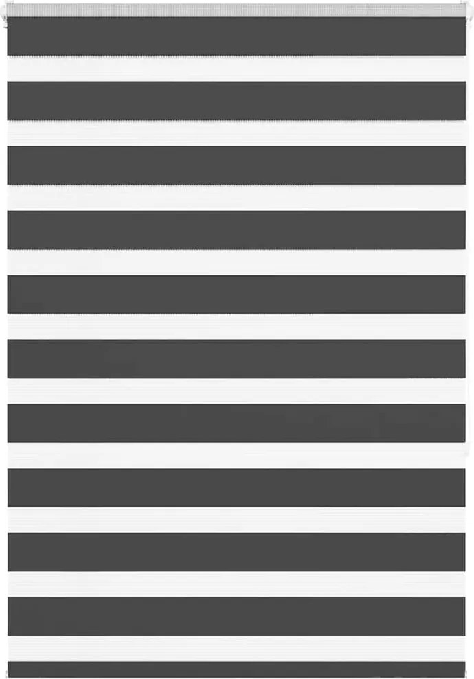 vidaXL zebrafüggönnyel fekete szövetszélesség 90,9 cm poliészter